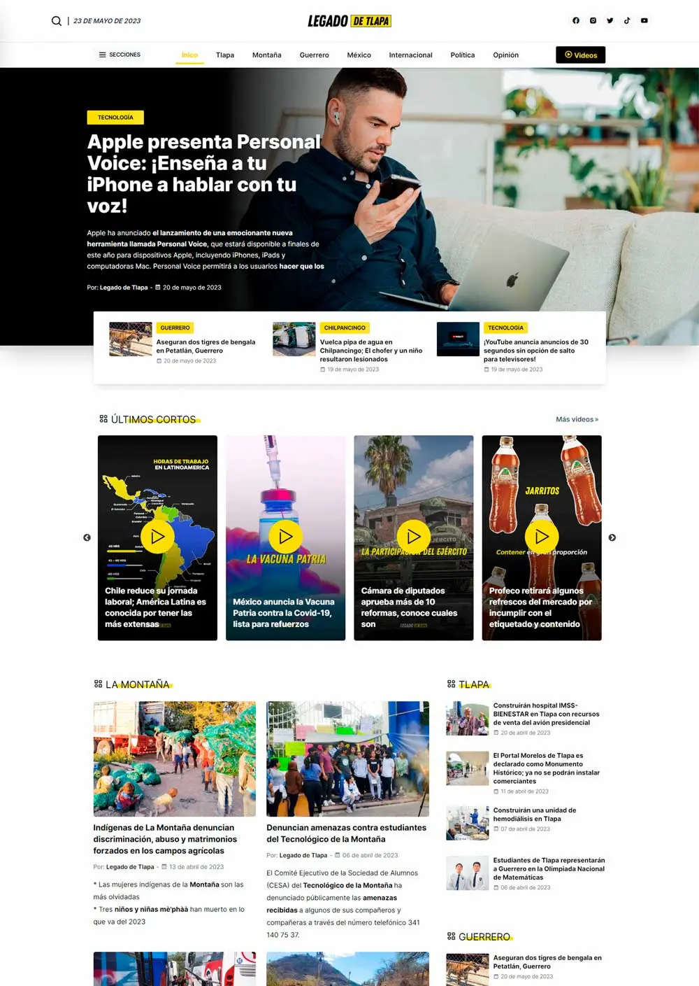 Página de inicio Página de inicio